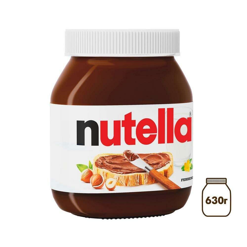 Паста Nutella 630г ореховая с добавлением какао